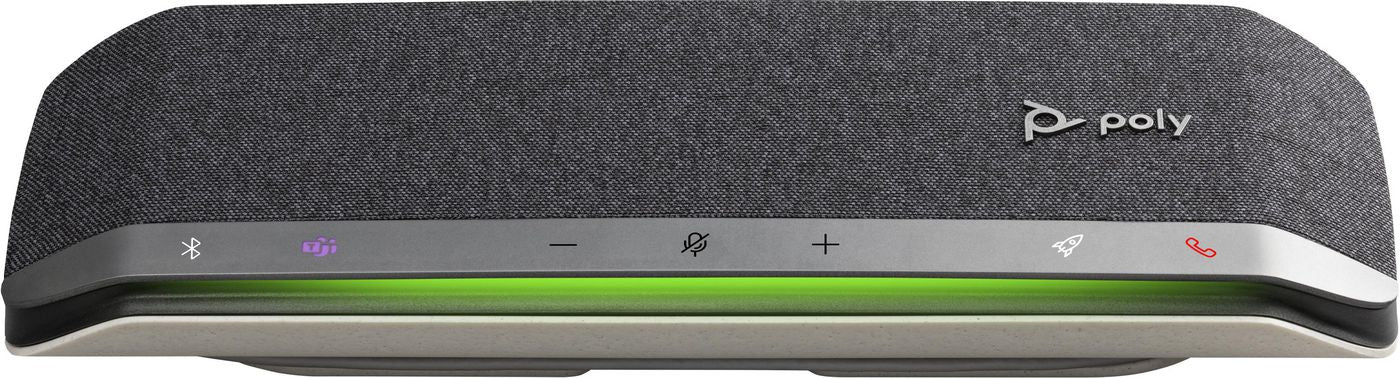 Poly Sync 40-M Konferenzlautsprecher – USB/Bluetooth, USB-C/A, für Microsoft Teams, Silber, IP64