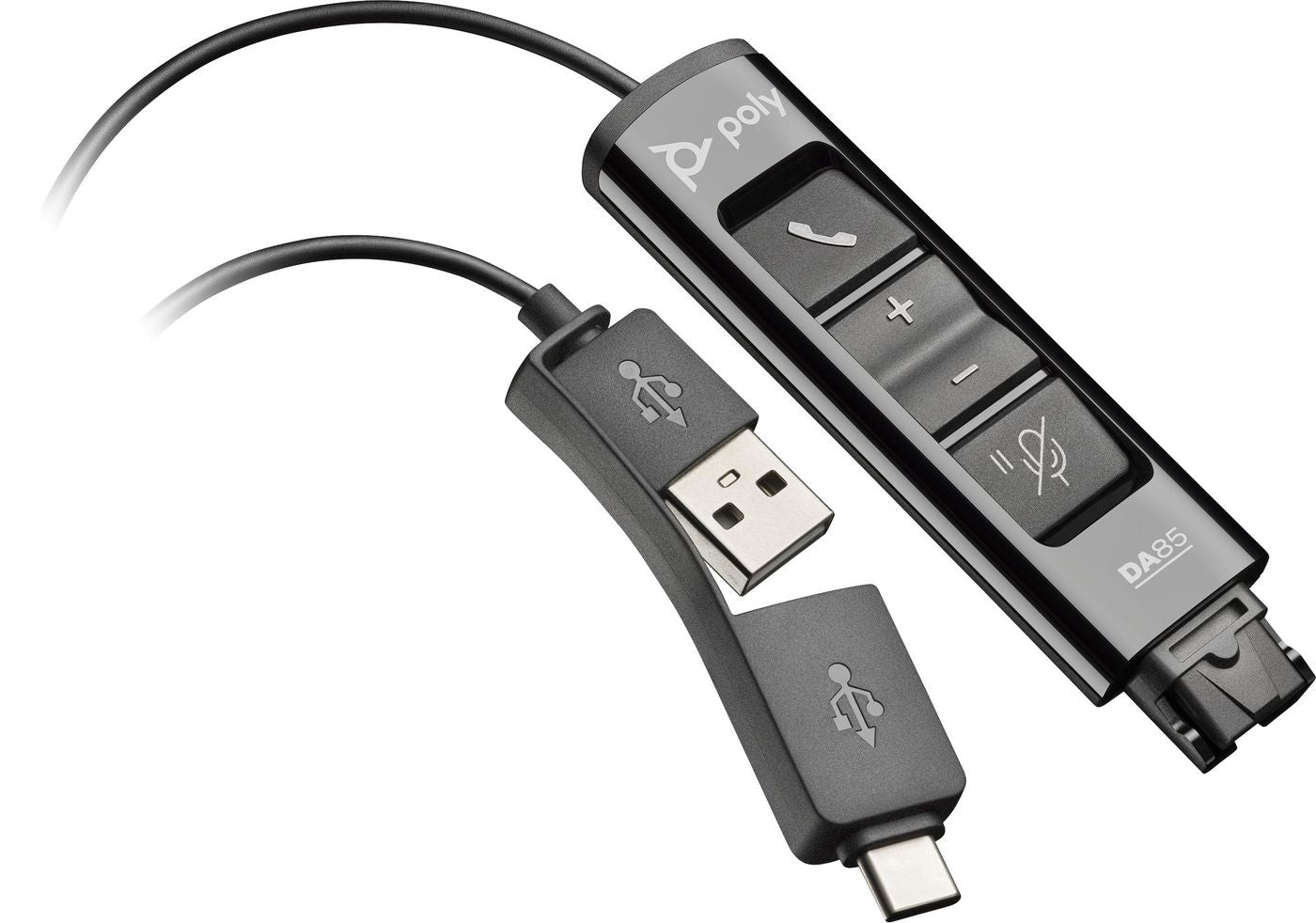 Poly DA85 – Headset-Dongle (USB, QD)