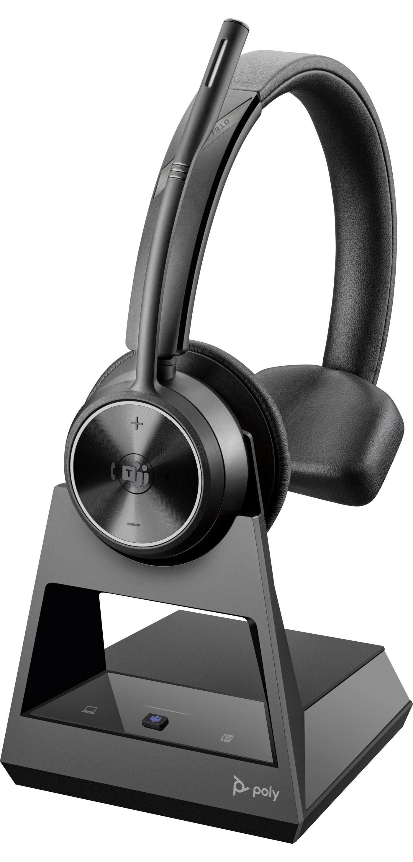 Poly Savi 7310 UC – Mono-Headset, On-Ear – DECT – für Microsoft Teams – schwarz – bis 13 h
