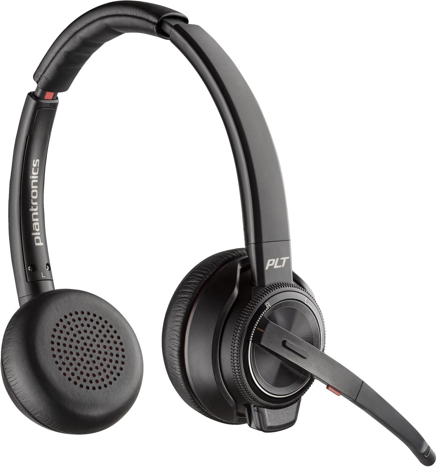 Poly Savi 8220 – Duo Headset, On-Ear – DECT – SoundGuard DIGITAL, Ladestation – Schwarz – bis 13 h