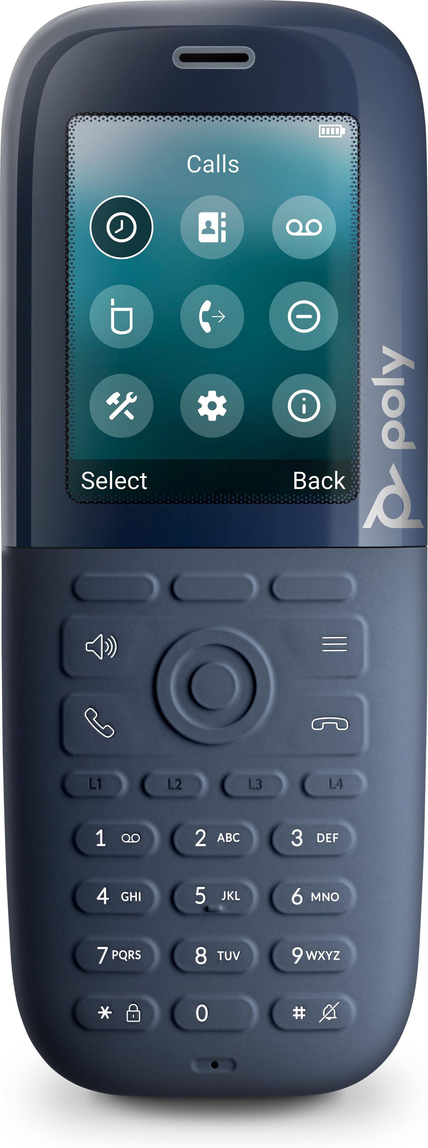 Poly Rove 30 – DECT-Telefon nur Mobilteil, 2,4", Anrufer-ID, tropfsicher, schwarz