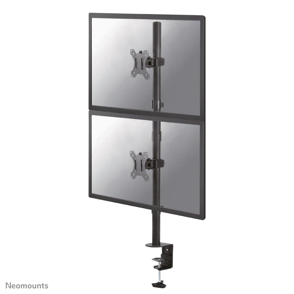 Neomounts FPMA D550DVBLACK – Monitorarm, 2, bis 32", VESA 75 × 75/100 × 100 mm, 6 kg, schwarz