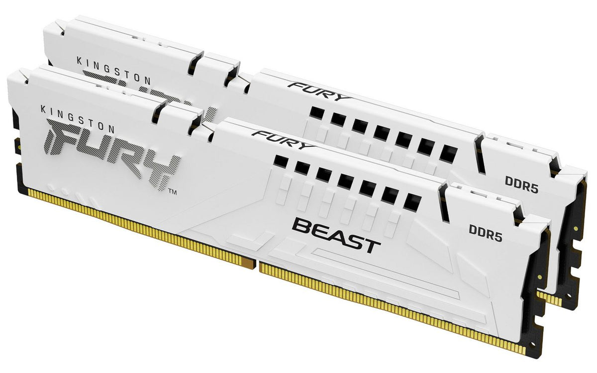 Kingston Technology Kingston Fury Beast Arbeitsspeicher 64 GB (2×32 GB) DDR5 6000 MT/s CL36 EXPO, 288-poliger DIMM – für PC, Weiss