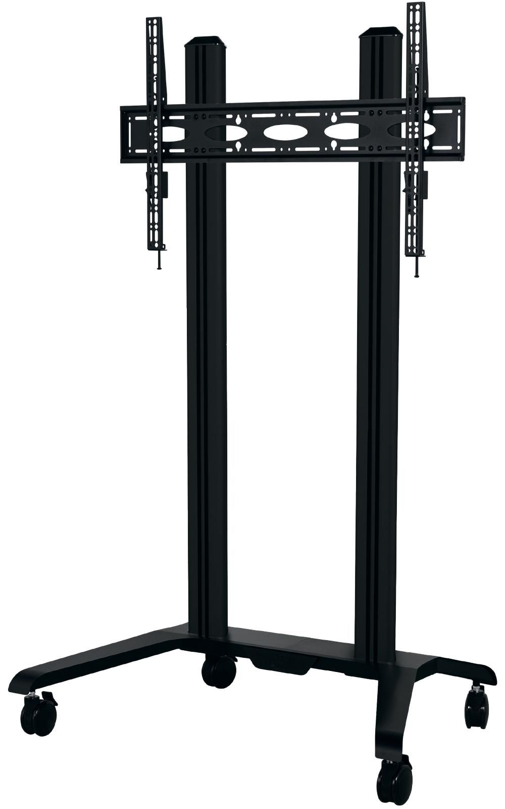 B-Tech BT8564/BB V2 – Displayständer, höhenverstellbar, für 65–120", VESA 1000×600, bis 130 kg, Schwarz