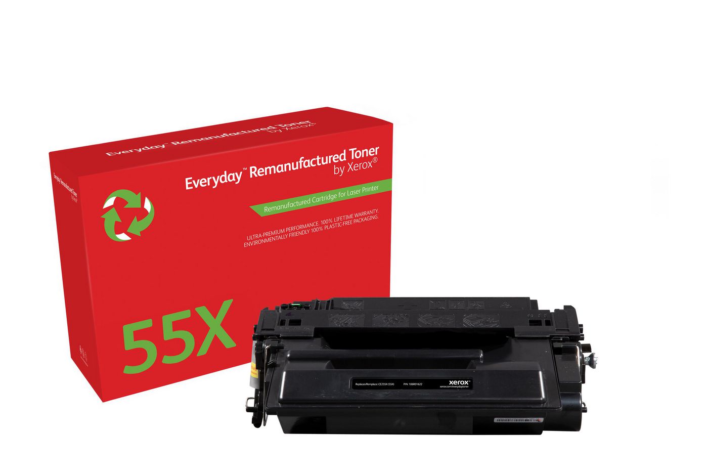 Xerox 55X (CE255X) Schwarz Toner – Kompatibel XL – 12'500 Seiten – für HP LaserJet P3015