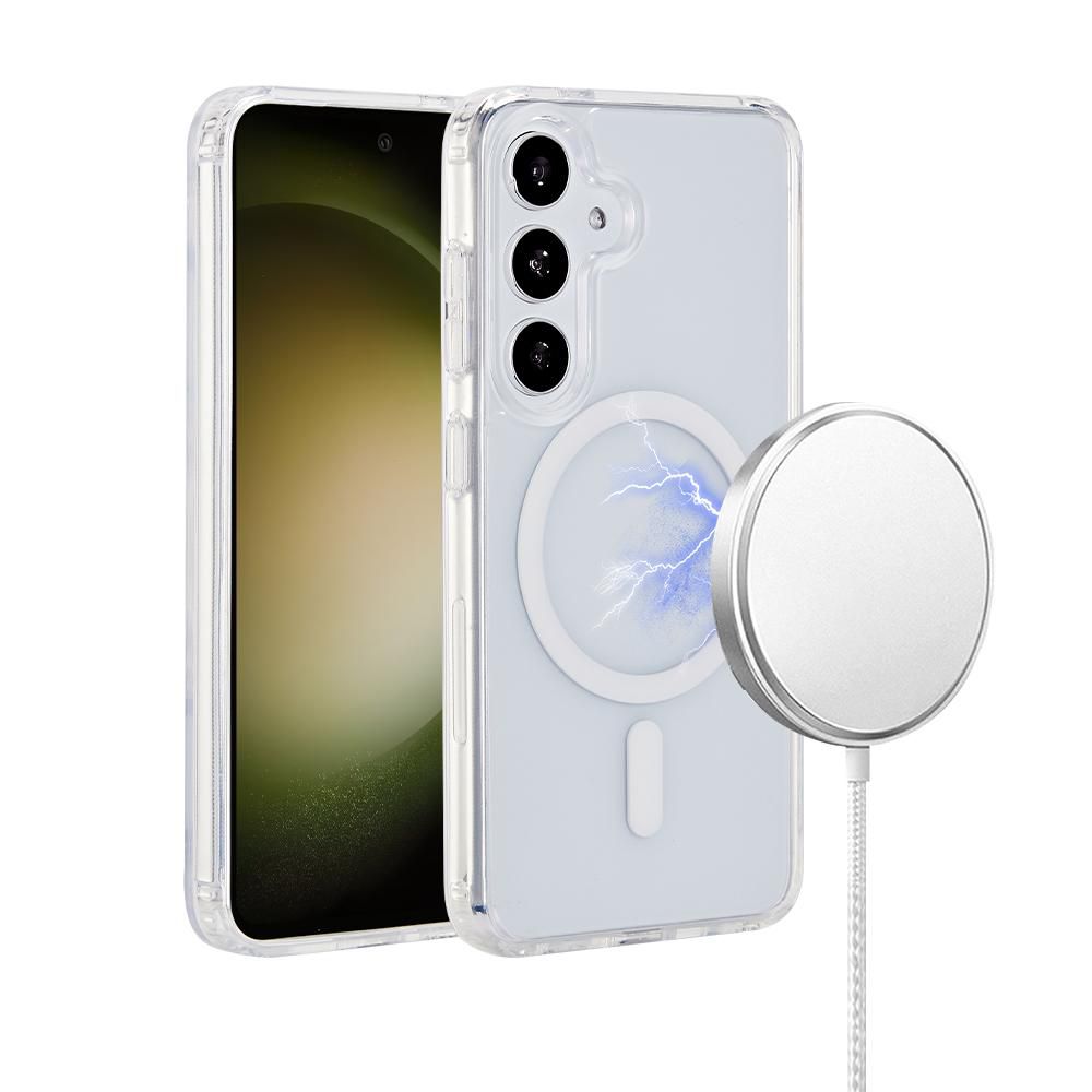 eSTUFF INFINITE OSLO – Backcover – für Samsung Galaxy S25 FE, PC+TPU, Transparent, 86% recyceltes Material