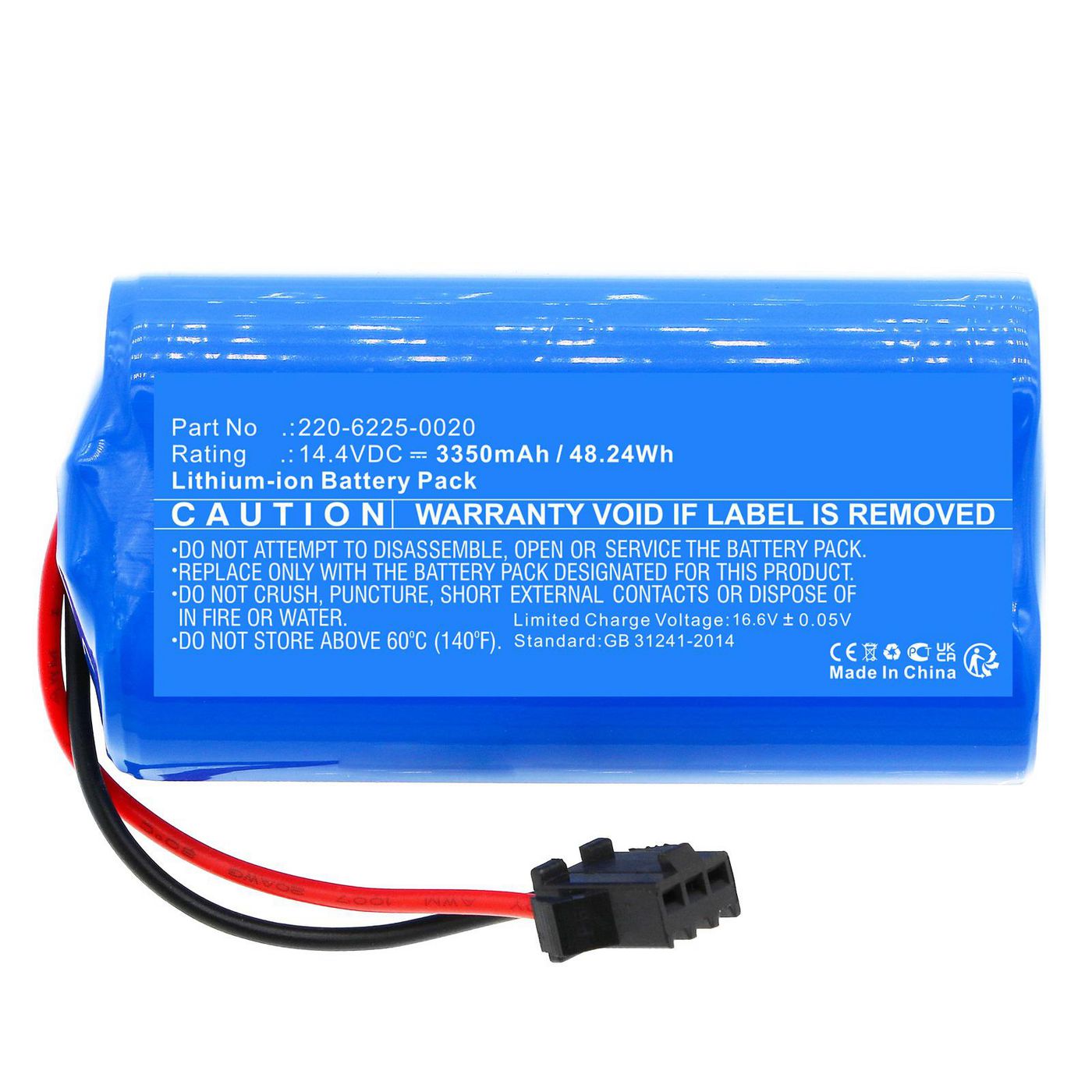 CoreParts Akku MBXVAC-BA0488 – 37,44 Wh, 2600 mAh, 1 Stück – für Deebot U2/Deebot U2 Pro/D83