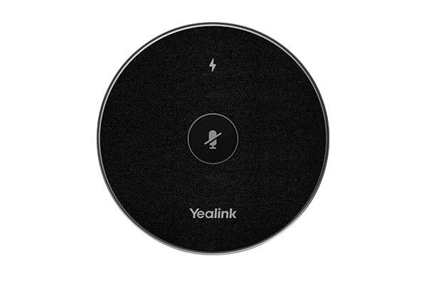 Yealink VCM36-W – Tisch-/Desktopmikrofon, USB-C & Funk, Video, für Yealink, Schwarz
