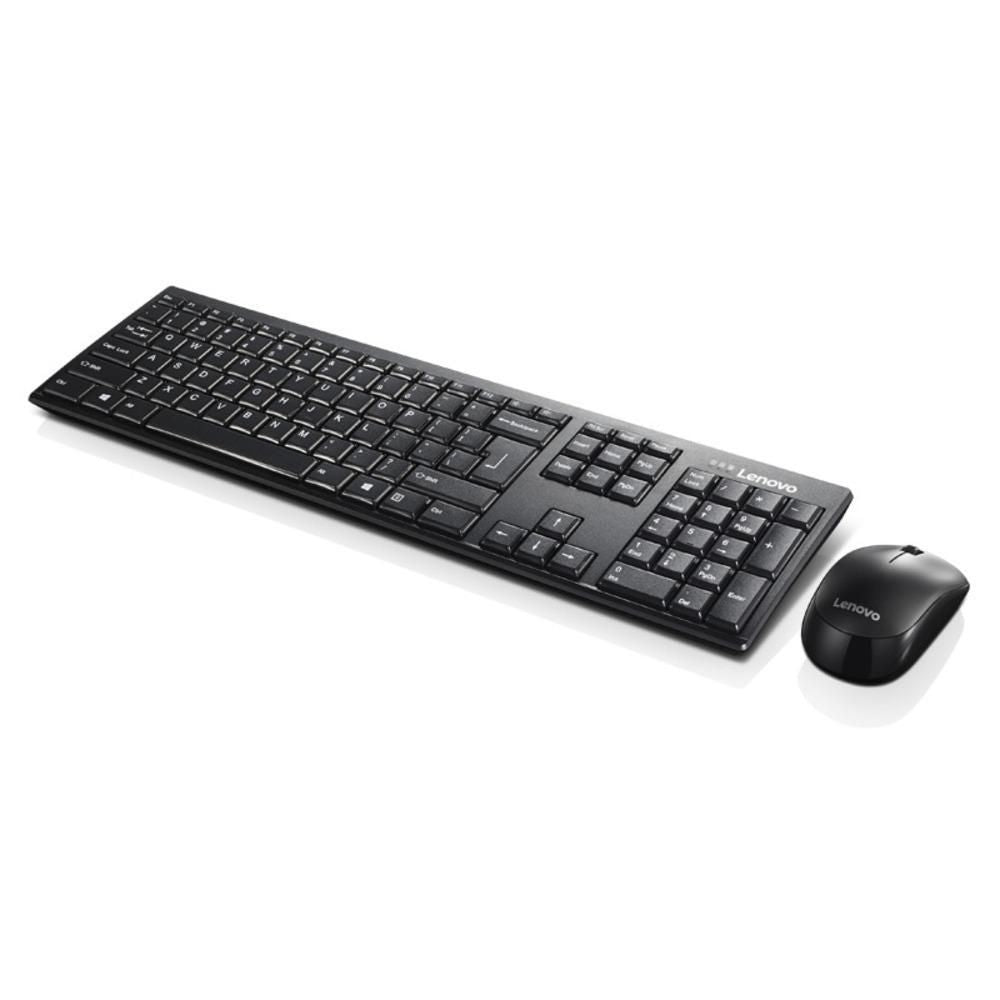 Lenovo GX30L66303 – Tastatur-Maus-Set – 2,4 GHz (Empfänger) – QWERTY (US-INT) – Schwarz