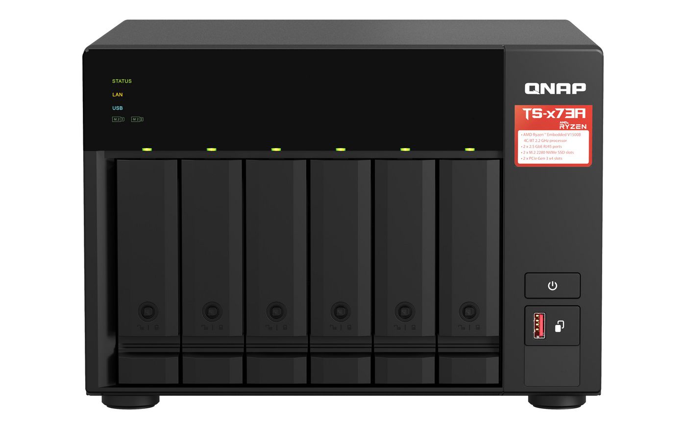 QNAP TS-673A-8G NAS – 6 Bay
