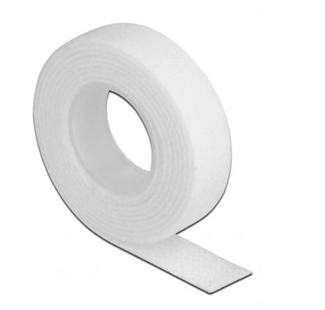 Proxtend Klettband, weiss – 15 mm × 25 m