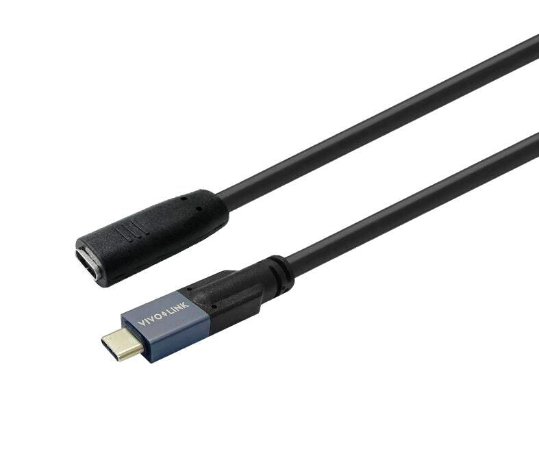 Vivolink USB-C Verlängerungskabel (Stecker auf Buchse) – USB 3.2 Gen 2x2 (20 Gbit/s) – 0,3 m