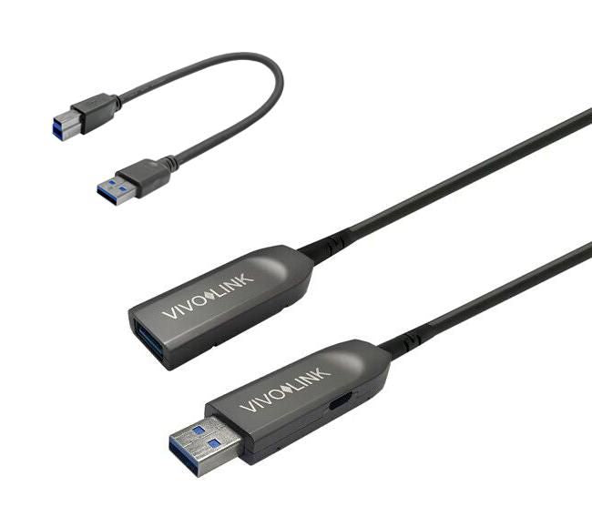 Vivolink USB-Kabel, USB-A zu USB-B, 50 m, USB 3