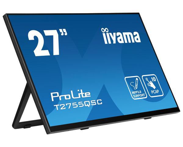 iiyama ProLite T2755QSC-B1 – Touch-Monitor 27" – 2560 × 1440, IPS, PCAP 10-Punkt, HDMI/DP/USB-C