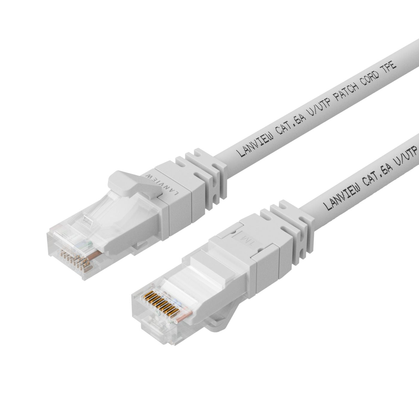 Lanview LV-SFTP6A075W Patchkabel – Cat6A S/FTP, 7,5 m, Weiss, LSZH, RJ-45