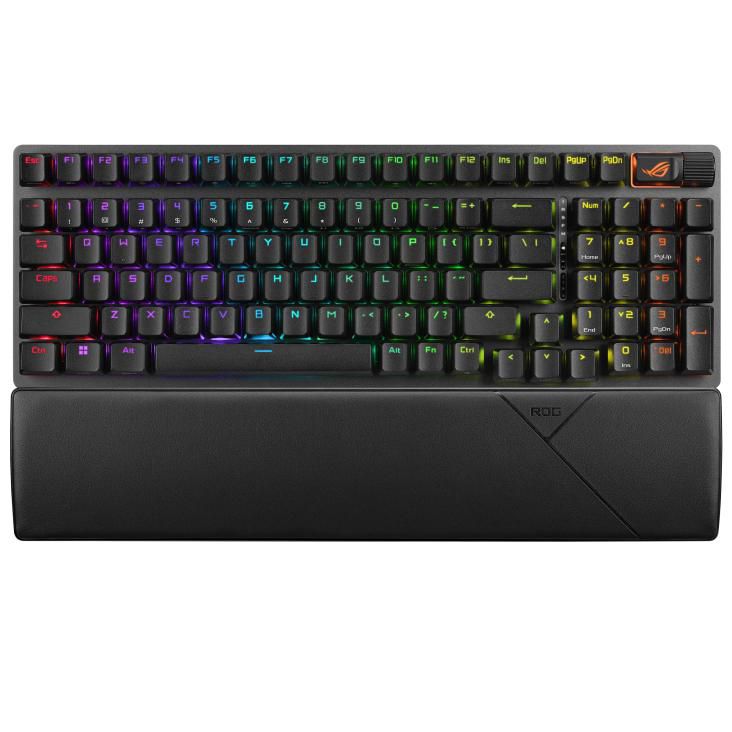 ASUS ROG Strix Scope II 96 – Tastatur 96% – Mechanisch – Bluetooth & 2,4 GHz (USB-A-Empfänger) – RGB