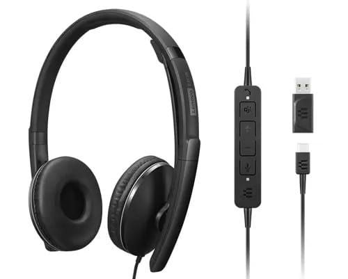 Lenovo Wired ANC Headset Gen2 – Headset, kabelgebunden, ANC – für Microsoft Teams