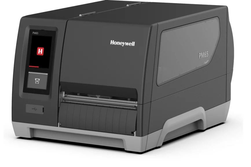 Honeywell PM65A – Etikettendrucker, Thermotransfer, Icon-Display, RTC, LAN, 300 dpi, für Etiketten bis 152,4 m