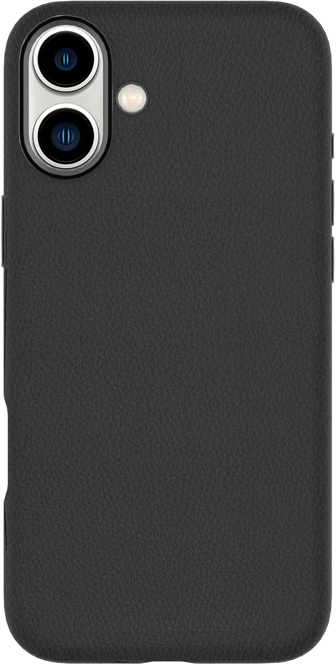 eSTUFF INFINITE VENICE Backcover – für Apple iPhone 16, MagSafe, Leder, Schwarz