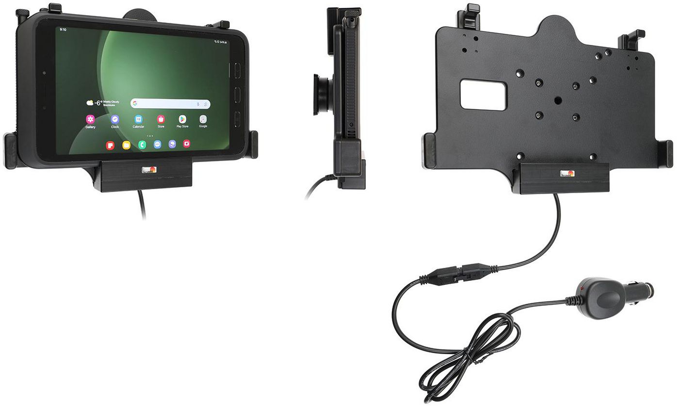 Brodit Fahrzeug-Dock für Samsung Galaxy Tab Active 5 (SM‑X300/SM‑X306B) und Galaxy Tab Active 3 (SM‑T570/SM‑T5)