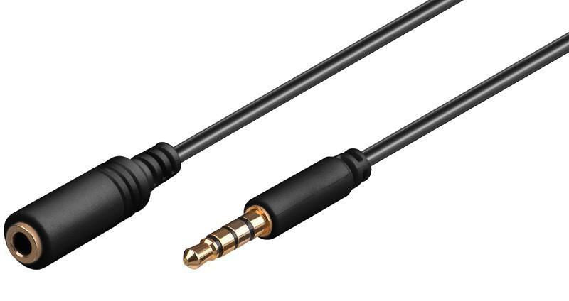 Microconnect 3,5-mm-Klinken-Verlängerung – Stecker zu Buchse – 5 m