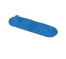 Zebra Clip-Verschluss-Set – Blau, zur Verwendung mit QuickClip-Armbändern