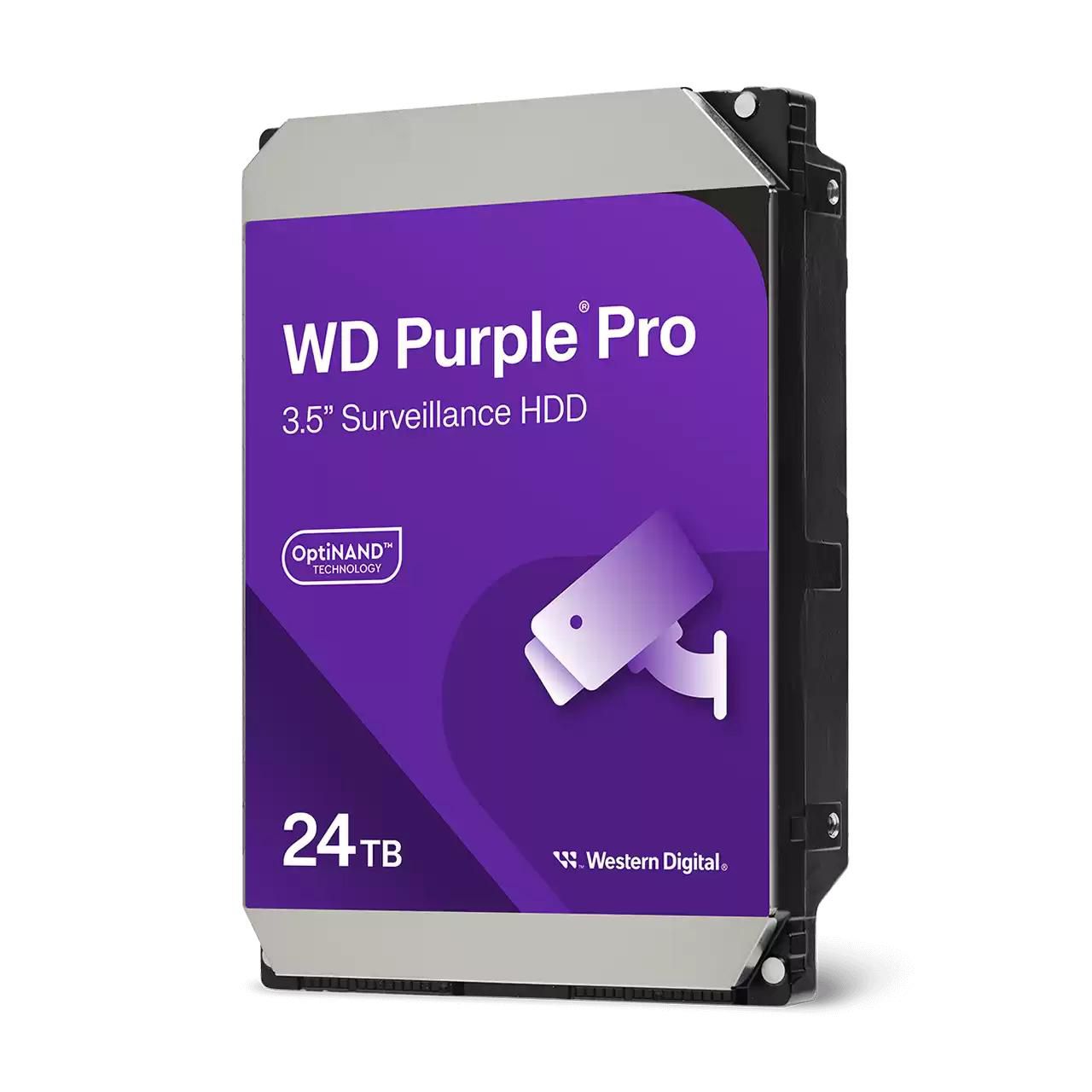 Western Digital Purple Pro WD240PURP – 24 TB HDD, 3.5", 7200 U/min, 512 MB Cache, SATA III