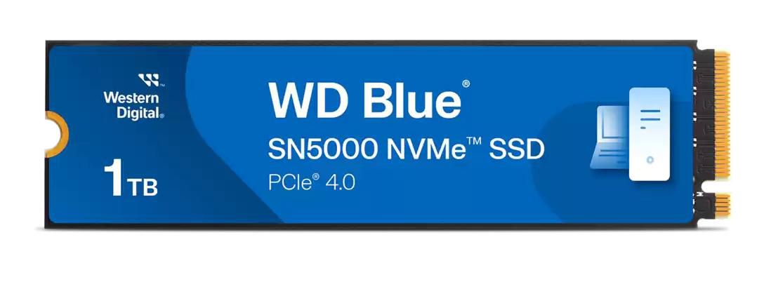 Western Digital Blue SN5000 1 TB – M.2 2280, PCIe 4.0 NVMe, 5150/4900 MB/s