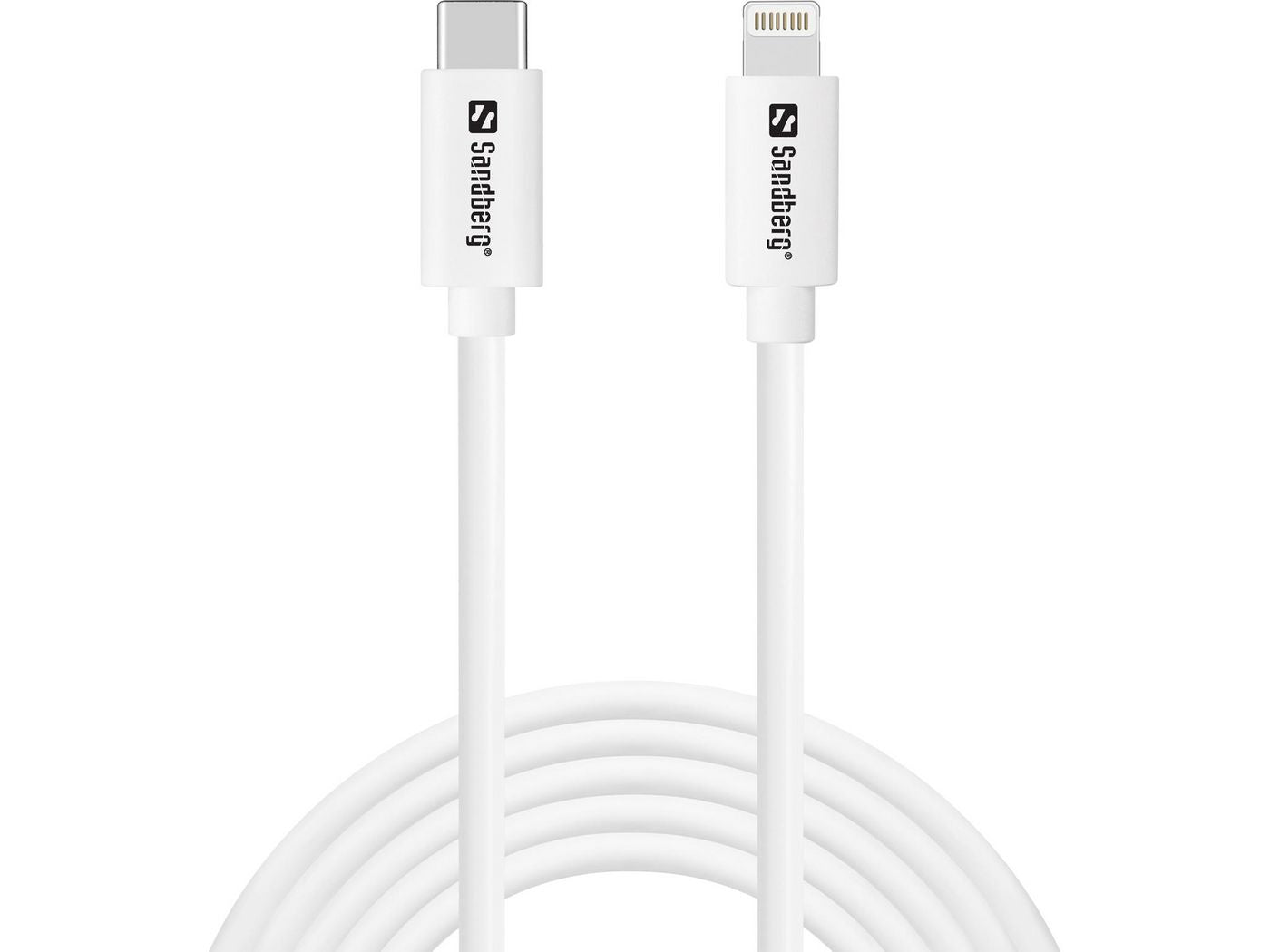 Sandberg Daten- & Ladekabel – Lightning auf USB-C 2 m, MFi-zertifiziert – für iPhone/iPad
