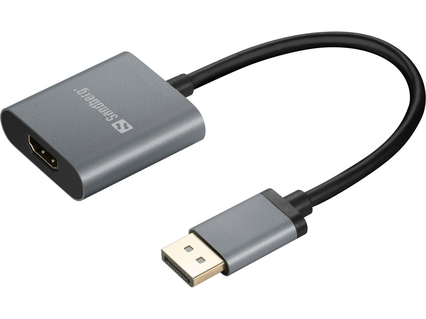 Sandberg DisplayPort auf HDMI Adapter, DP 1.4, HDMI 2.0, 4K@60 Hz