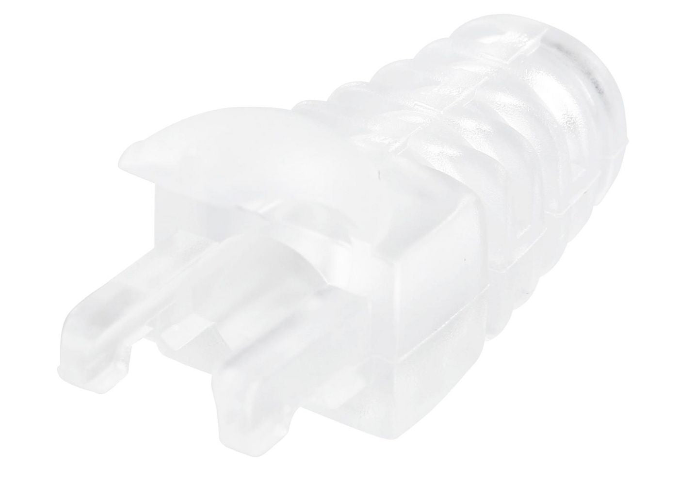 Microconnect Zugentlastungsboot – Cat5e, Cat6, Cat6A, Transparent, 100 Stück, für Kabel bis 6,5 mm