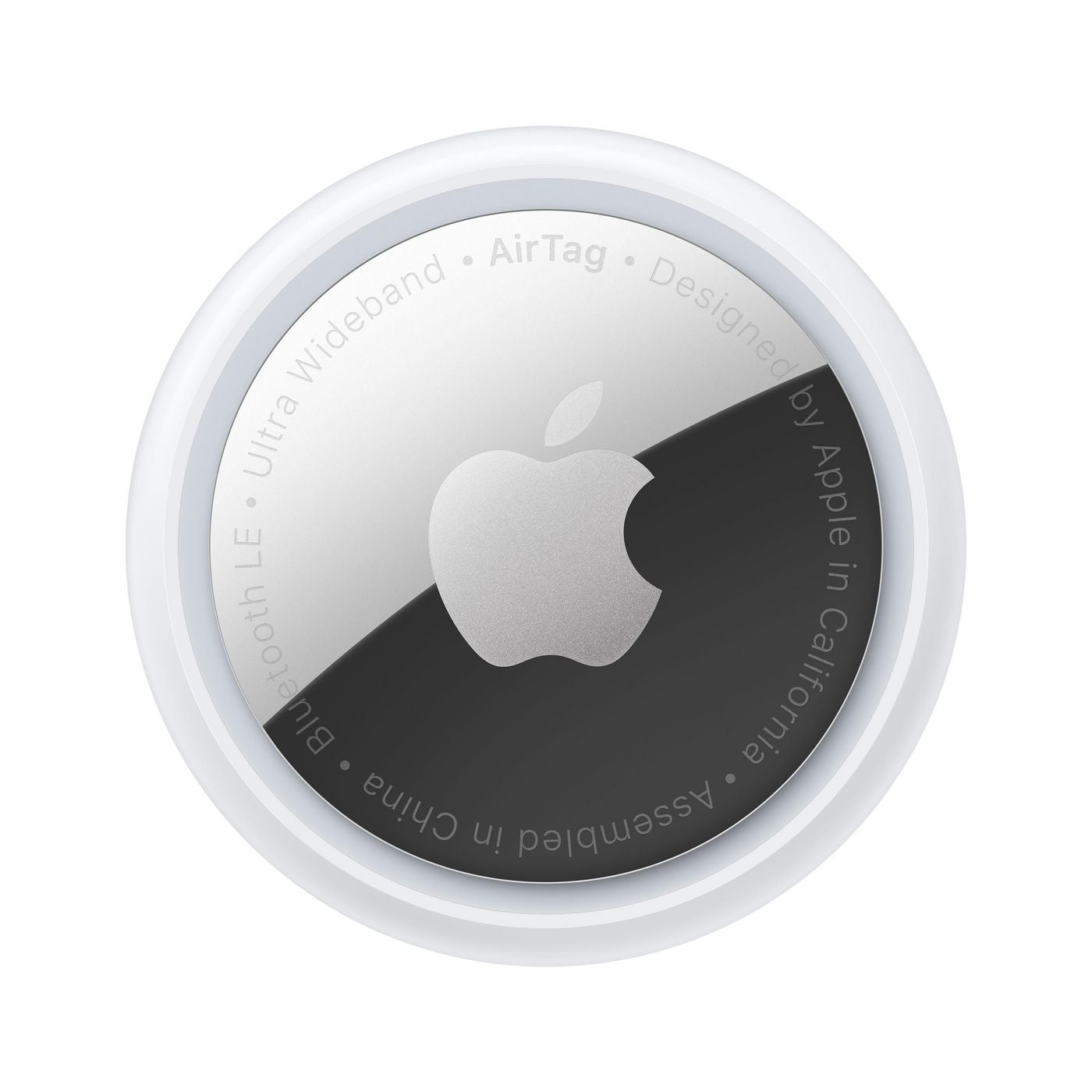 Apple AirTag – Bluetooth-Tracker – für Apple Wo ist? – IP67, CR2032 – Silber/Weiss