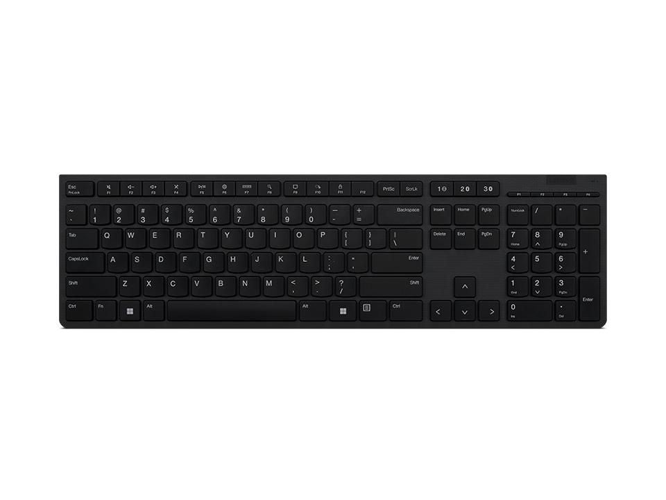 Lenovo Tastatur – Schere – Bluetooth & 2,4 GHz – AZERTY (FR) – Grau