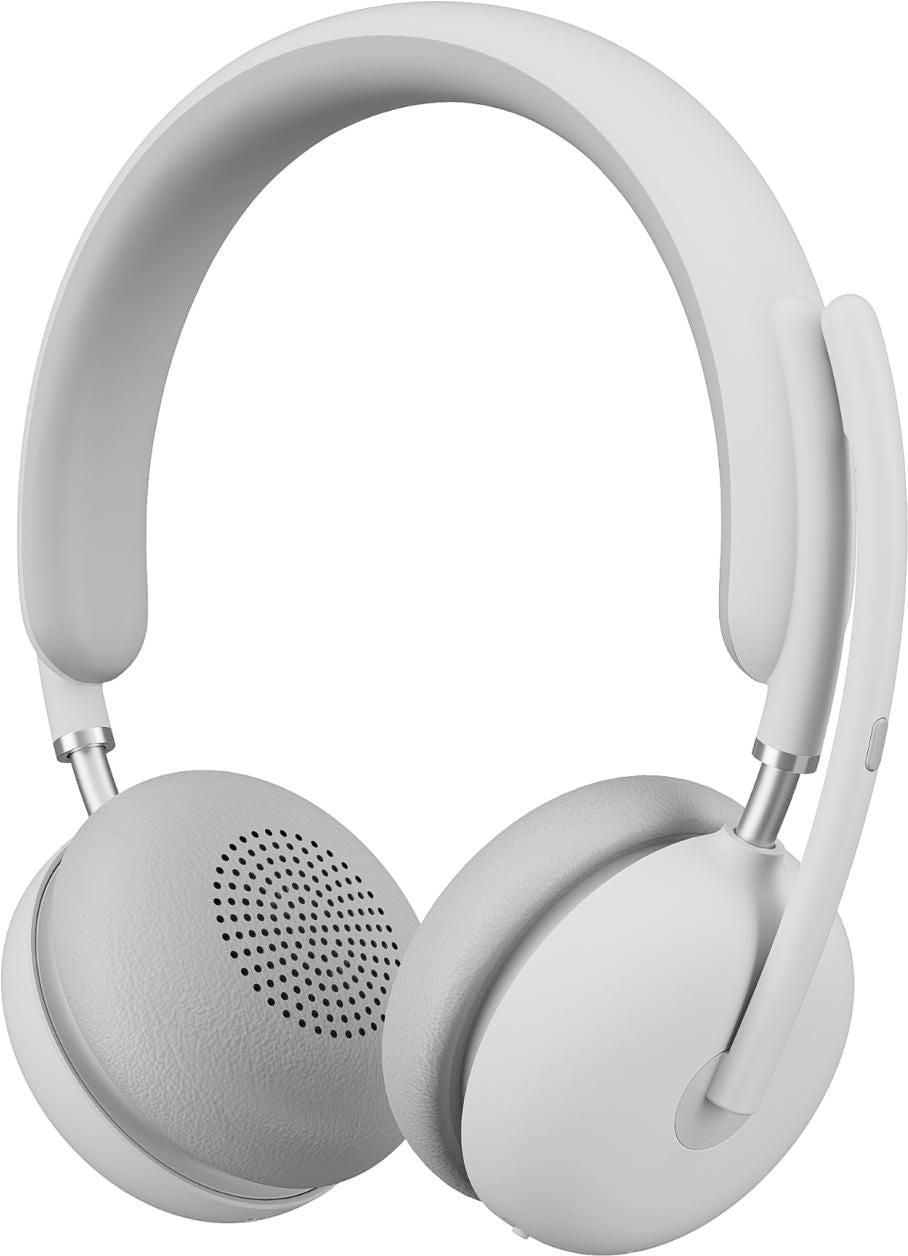Logitech Zone Wireless 2 UC – Duo Headset – Bluetooth, 2,4 GHz – für Microsoft Teams – off-white