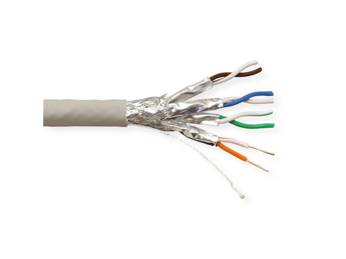 VALUE Cat7 Kabel – S/FTP (S‑STP), 100 m, Grau, PVC, CPR Dca