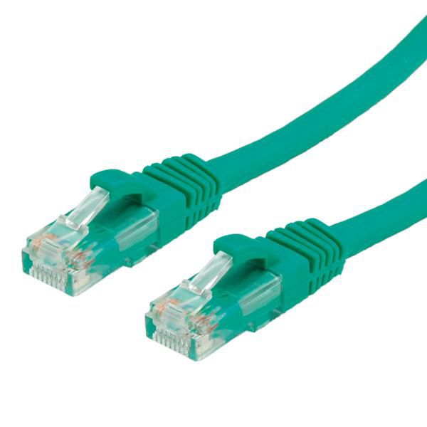 VALUE Patchkabel – Cat6 / Klasse E U/UTP, 10 m, grün, LSZH, RJ‑45