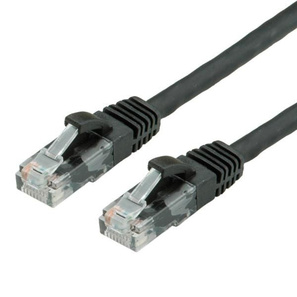 VALUE Patchkabel – Cat6A UTP, 10 m, Schwarz, RJ-45