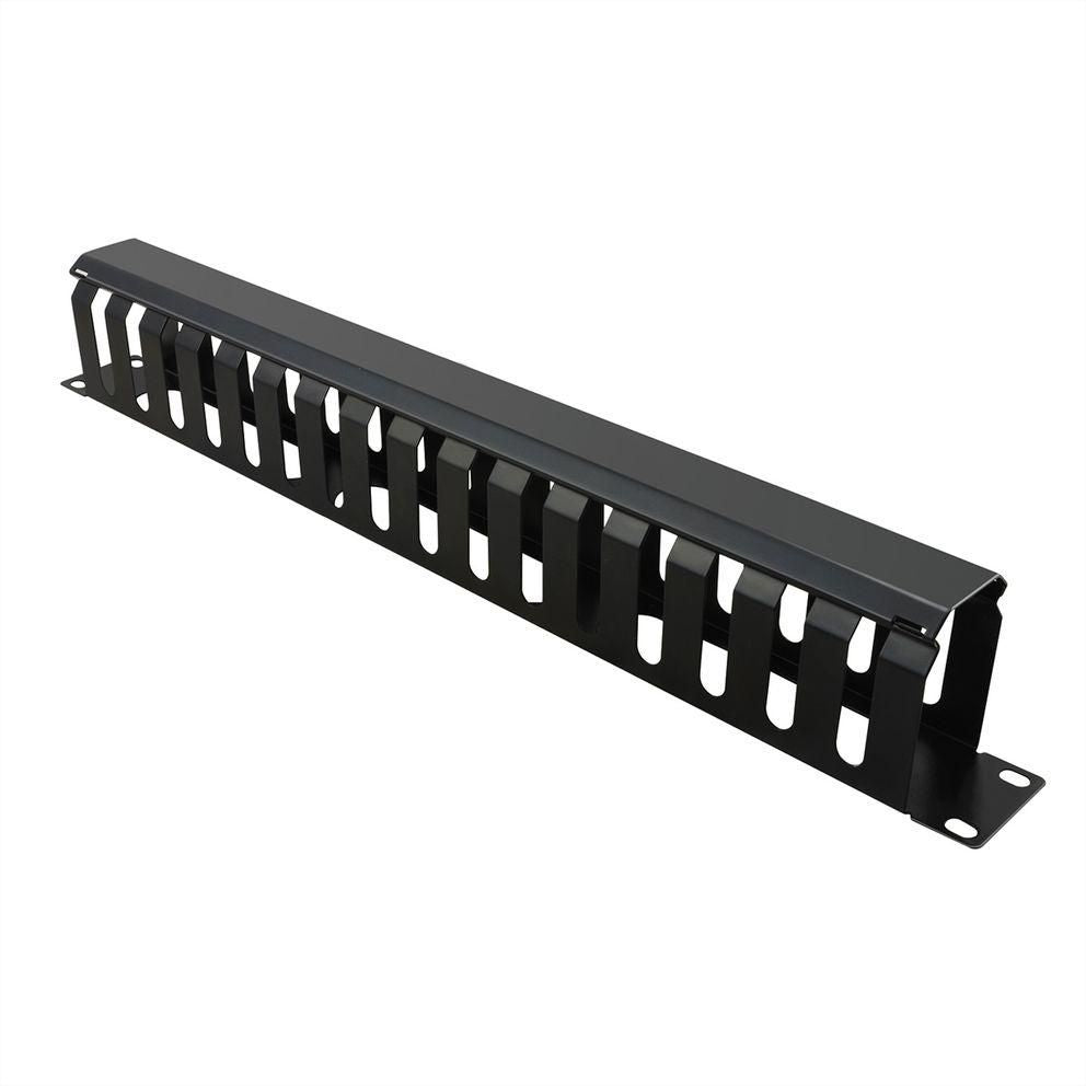 VALUE 26.99.0305 19" Kabelmanager – 483 mm – 1U – Metall – Schwarz, 1 Stk.
