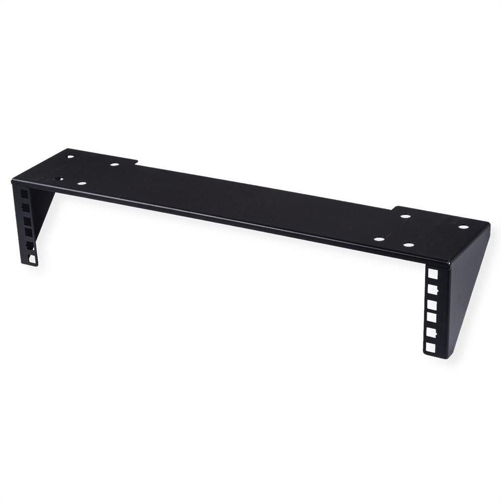 VALUE Vertikale Wandhalterung, 2U, 10 kg, Schwarz, für 19" Rack