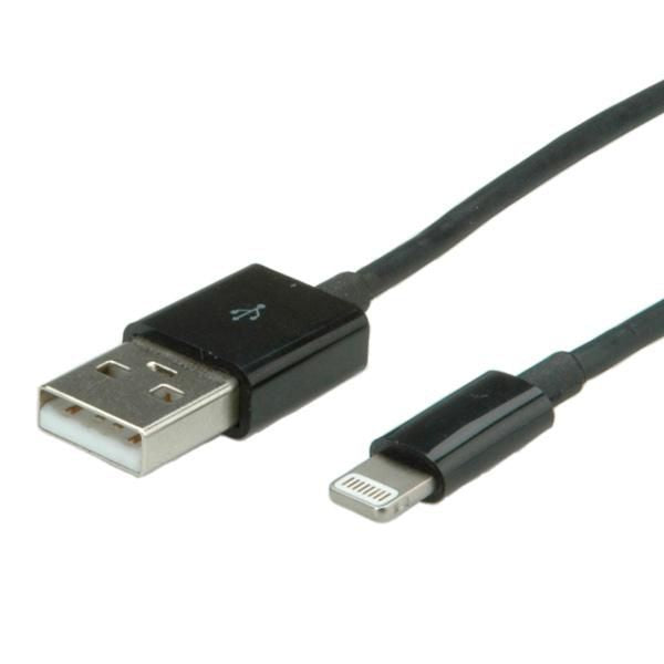 VALUE Kabel – USB‑A auf Lightning 1 m, MFi-zertifiziert – für iPhone/iPad