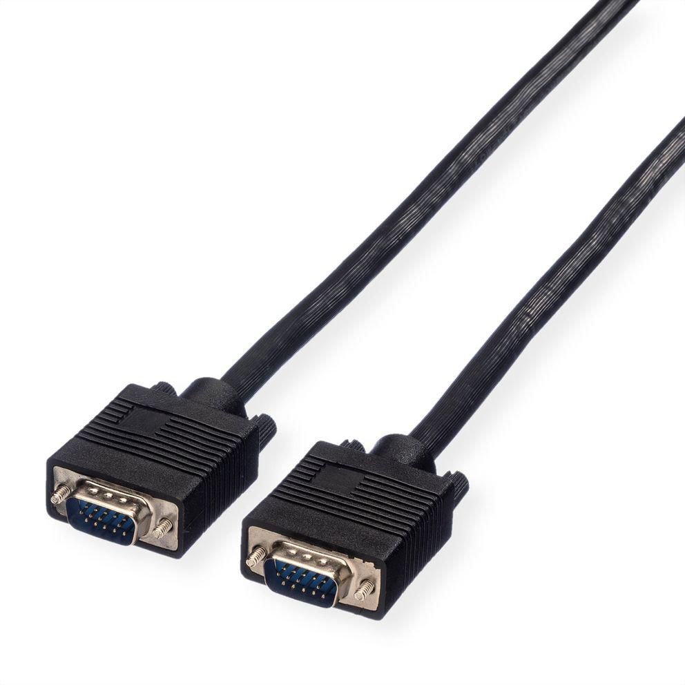 VALUE SVGA Kabel (HD15 M–M) – 6 m – verriegelbar