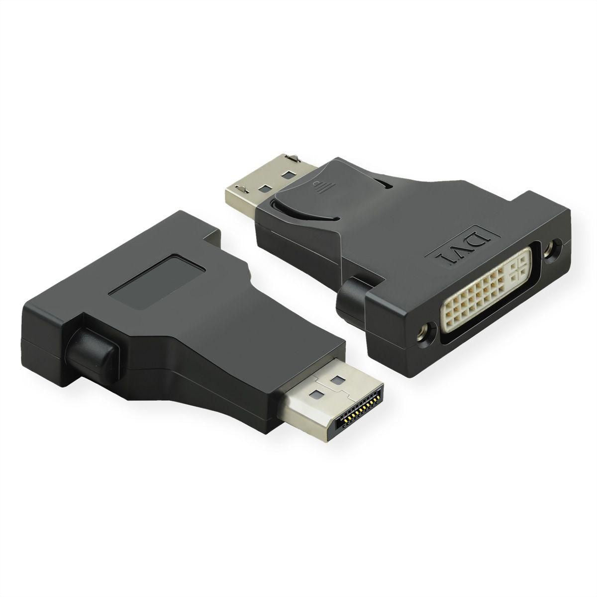 VALUE DisplayPort zu DVI Adapter – 1920 × 1200 @ 60 Hz, DVI-D Dual-Link, 0,15 m, passiv, schwarz