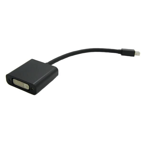 VALUE Mini DisplayPort zu DVI Adapter – 1920 × 1200/1920 × 1080 @ 60 Hz, DVI-D (Dual-Link), 0,15 m, Schwarz