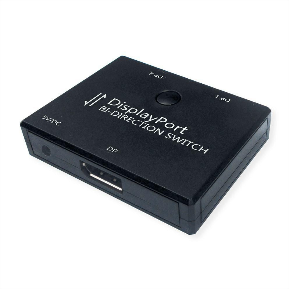 VALUE DisplayPort Switch, 2×1/1×2, 4K@60 Hz, HDCP, für DisplayPort-Quellen/Displays