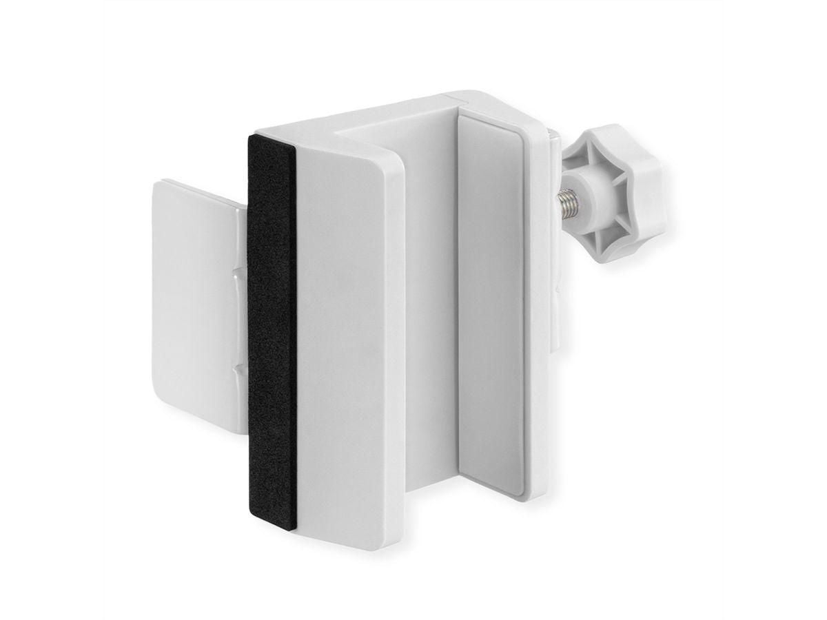 VALUE Kabel-Clip für Tisch/Bank – Klemmhalterung, Weiss, 100 × 129 × 82 mm