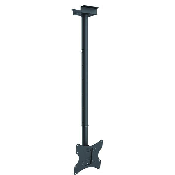 VALUE Deckenhalterung – bis 42" – VESA 75×75–200×200 – bis 50 kg, Teleskopmast, Höhenverstellbar – 17.99.1217