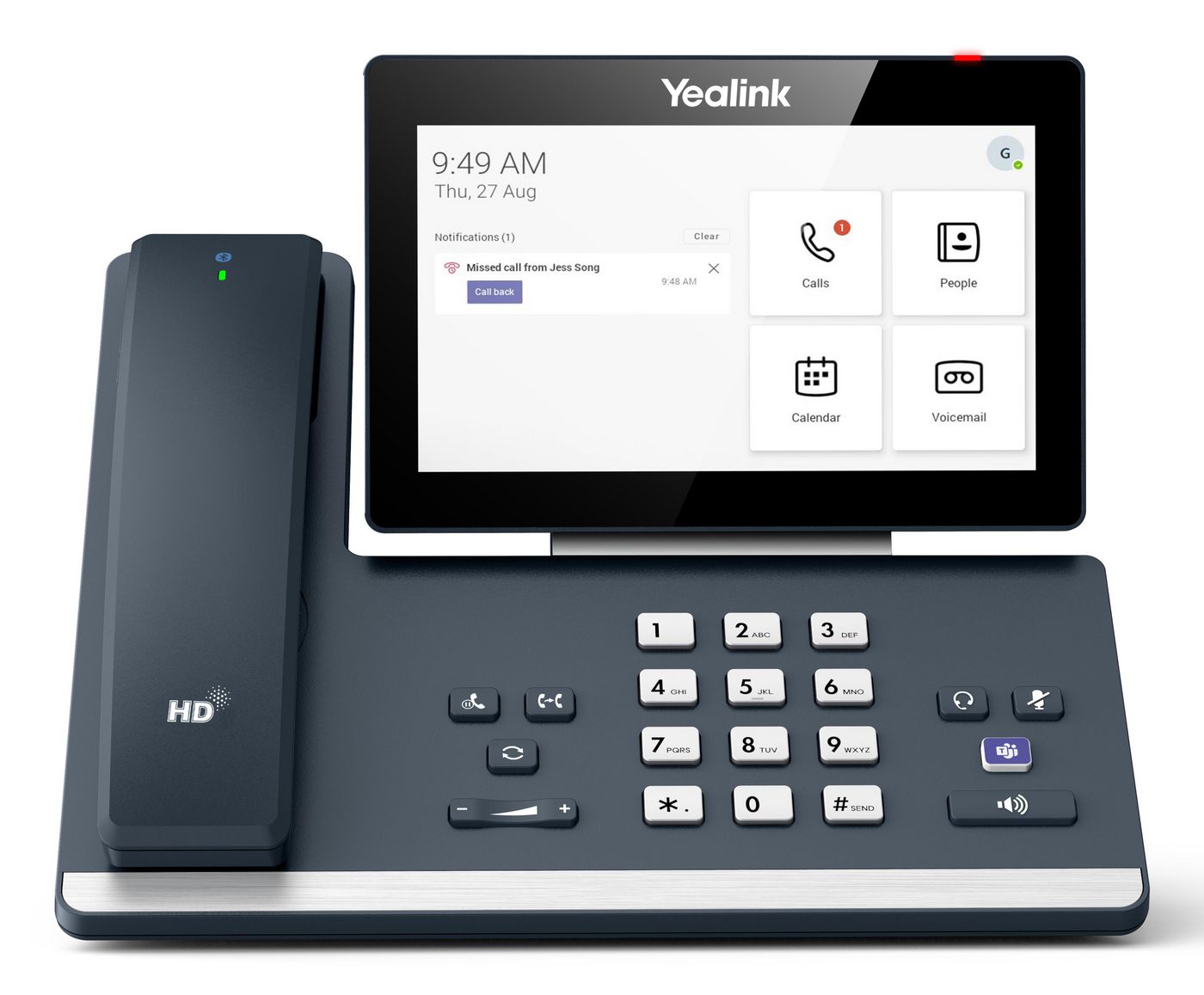 Yealink MP58 – WLAN-Telefon (Handgerät), für Microsoft Teams, Weiss