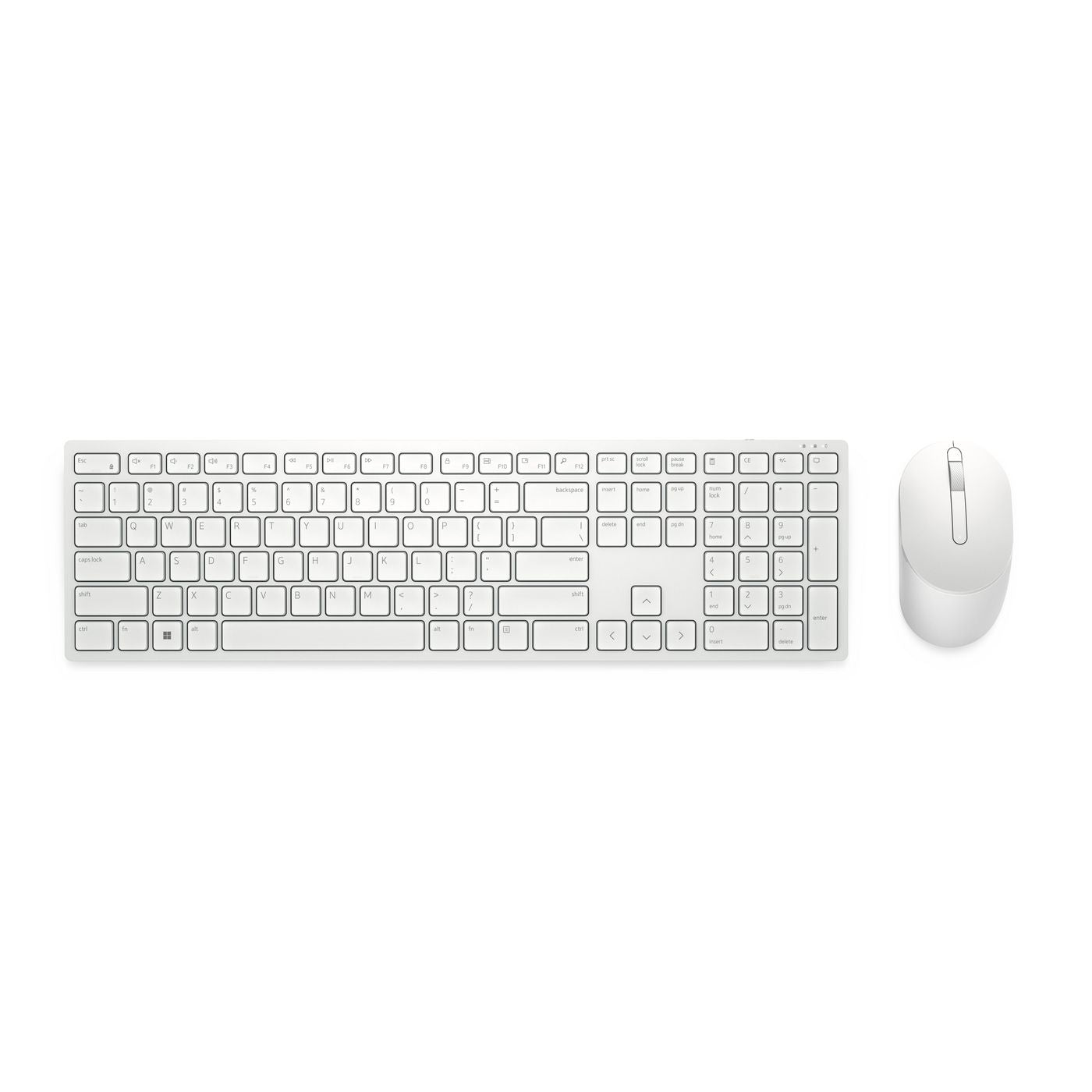 DELL Pro Wireless KM5221W – Tastatur- und Maus-Set – Kabellos – QWERTZ (CZ/SK) – Weiss