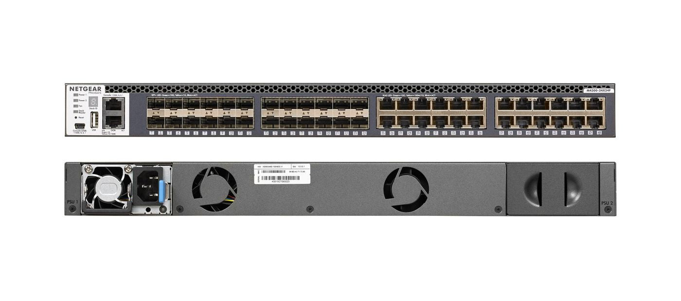 NETGEAR M4300-24X24F – Managed Switch – 24×10G, 2×SFP+, 1U