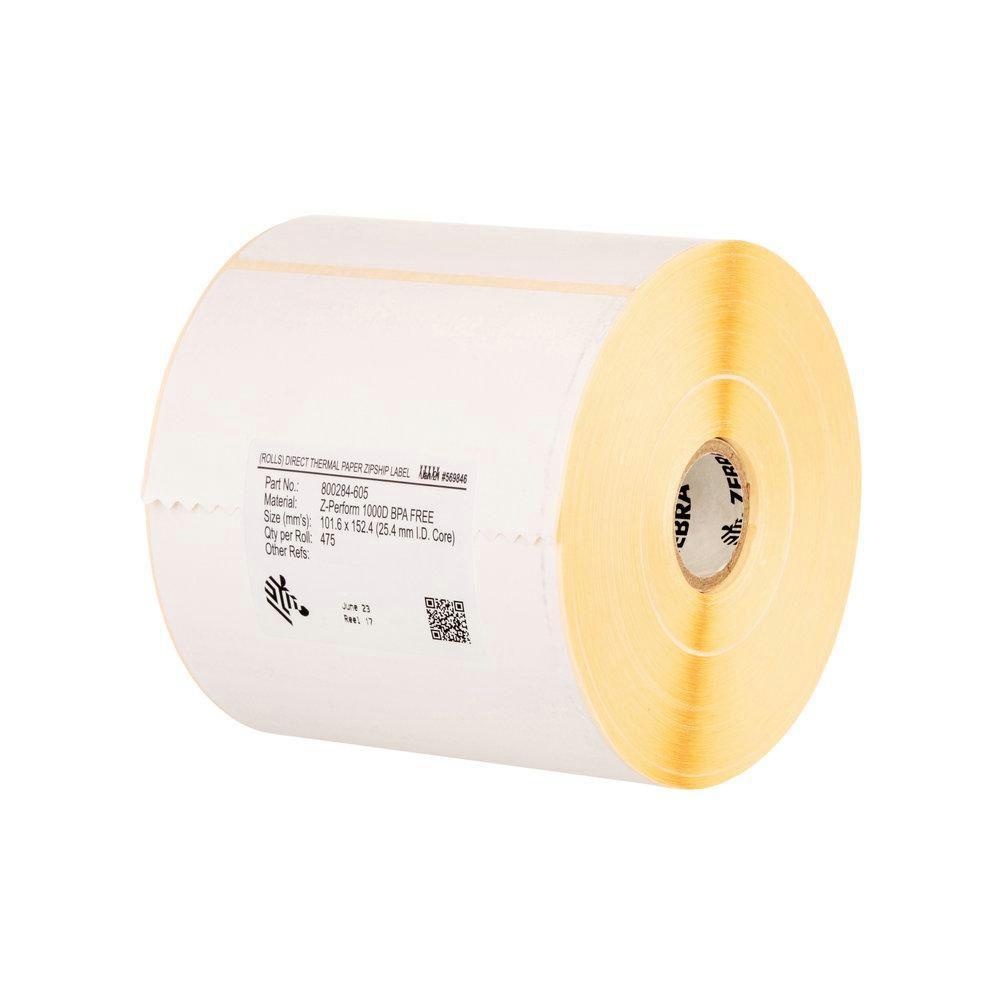 Zebra Druckeretiketten Z-PERFORM 1000T, 76 mm × 76 mm, Papier, permanent selbstklebend, 2150 Etiketten/Rolle